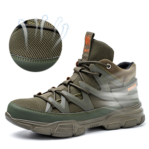 Army green Lightweight Safety Shoes