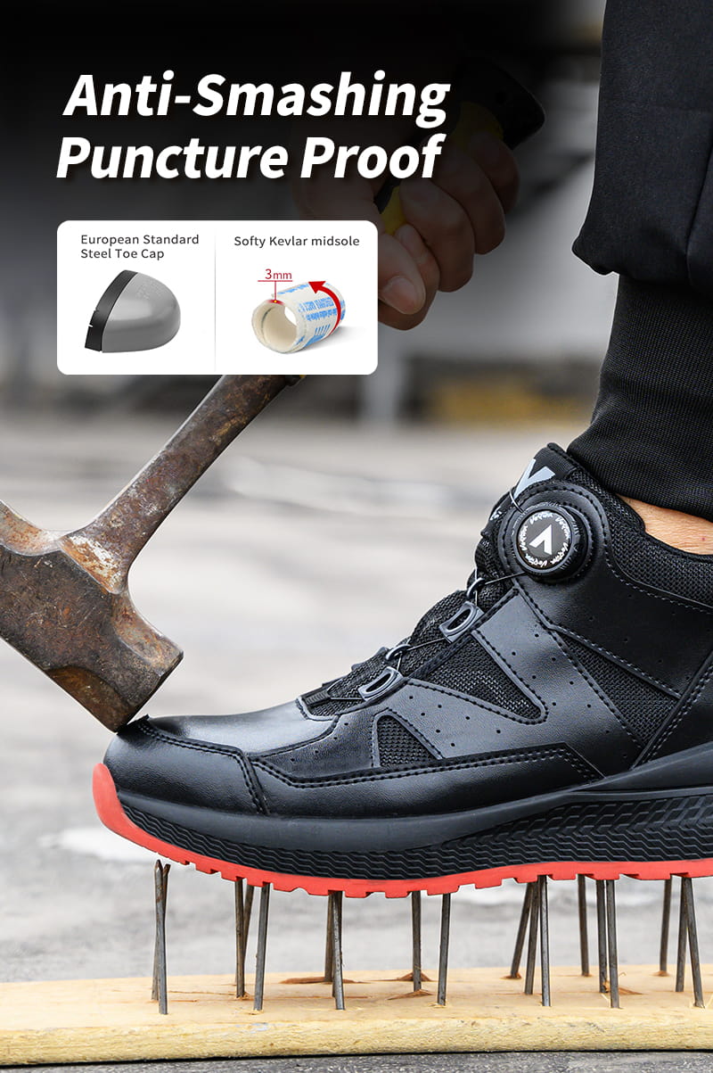 European standard anti-smashing safety shoes